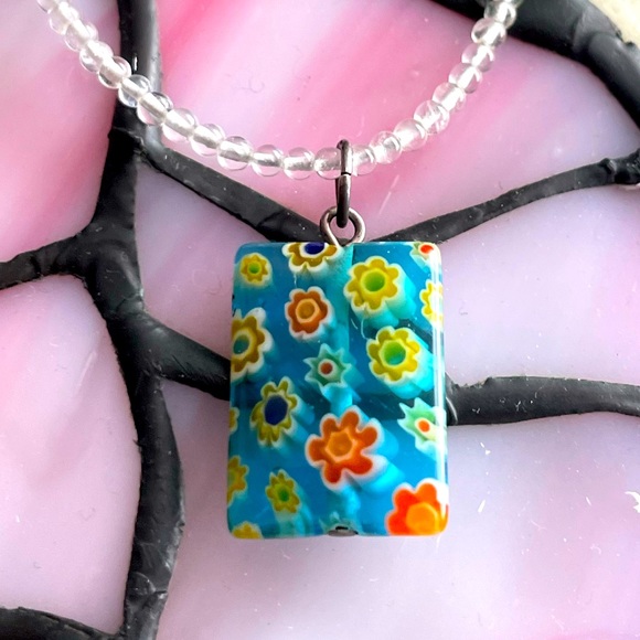 Millefioni Glass Necklace - Picture 2 of 6